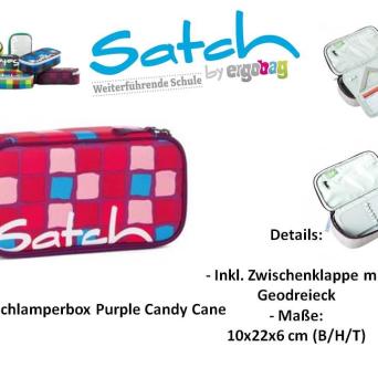 Satch Case Purple Candy Cane Schlamperbox 