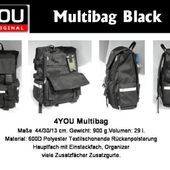 4YOU Multibag Rucksack Black