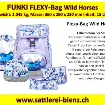 Funki Wild Horses Flexy-Bag Schultasche