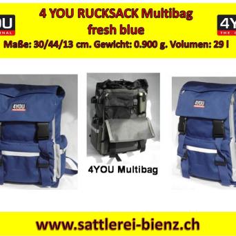 4YOU Multibag Rucksack Fresh Blue