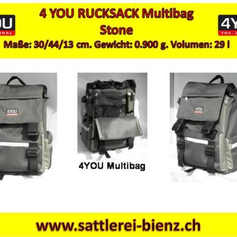 4YOU Multibag Rucksack Stone
