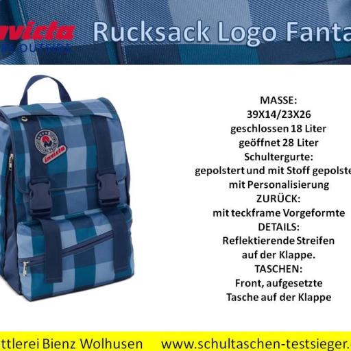 Invicta Rucksack  Logo Fantasy blau