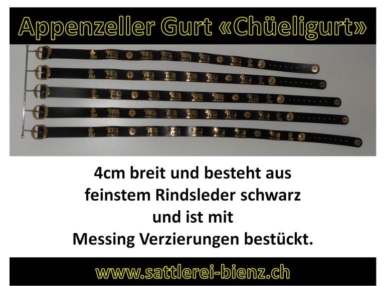 Appenzeller Chüeligurt oder  Gurt Messing