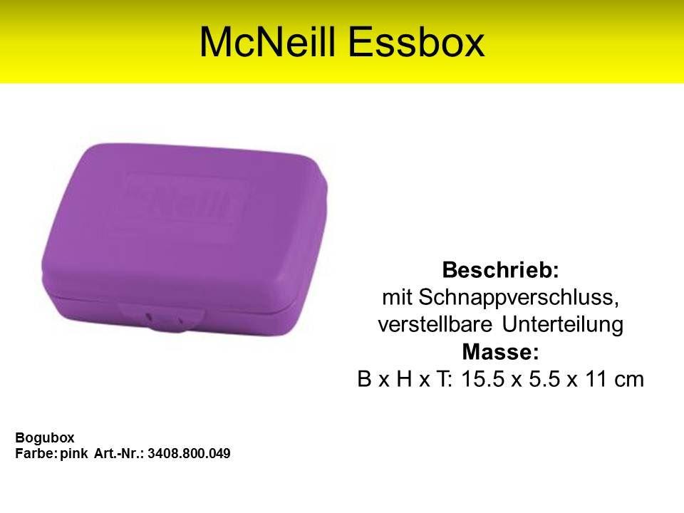 Mc Neill Essbox Farbe: lila