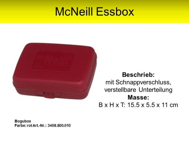 Mc Neill Essbox Farbe: rot