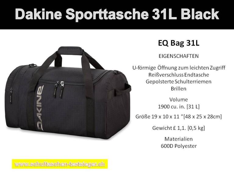 Dakine Sporttasche 31L Black