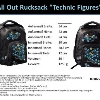 All Out Rucksack Technic Figures