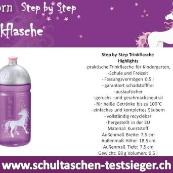 Step by Step TRINKFLASCHE UNICORN