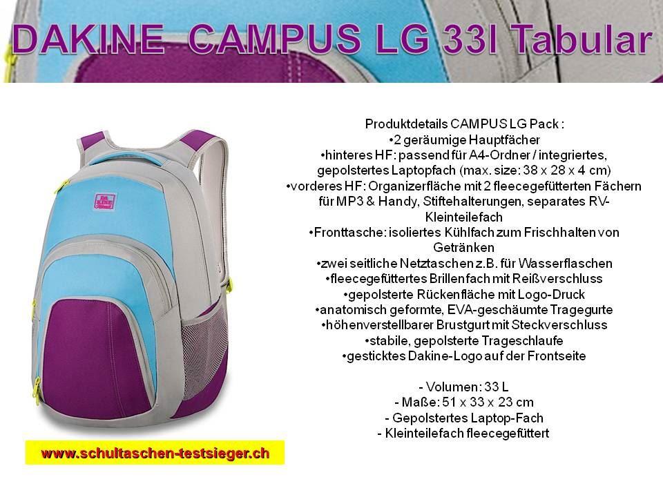DAKINE  CAMPUS LG 33l Tabular