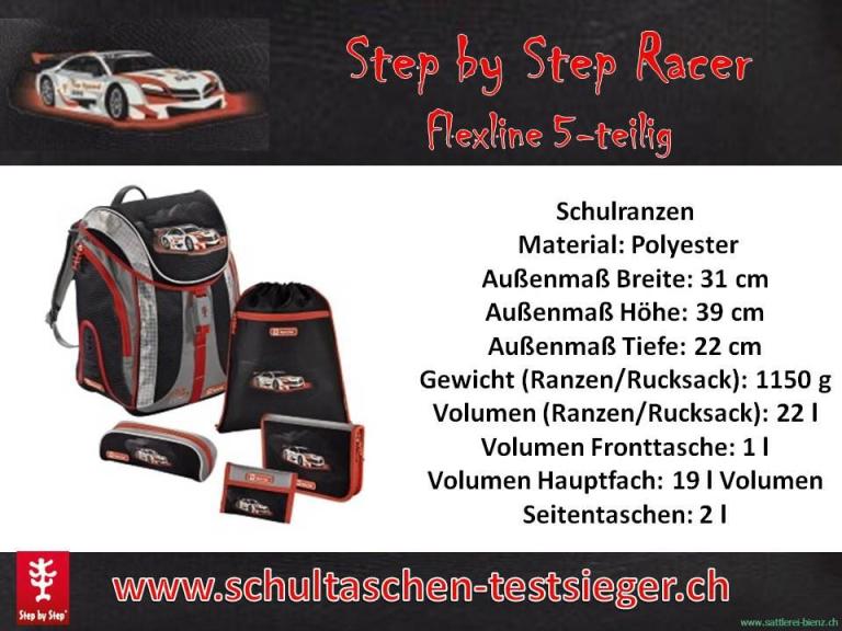 Step by Step Racer Flexline Schulranzen-Set 5-teil