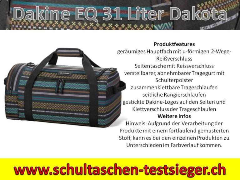 Dakine Dakota Sporttasche  EQ 31 Liter