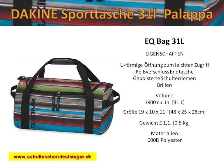 Dakine Palappa Sporttasche EQ 31 Liter