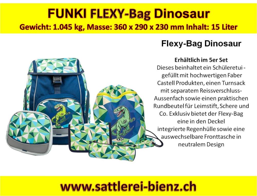 Funki Dinosaur Flexy-Bag Schultasche