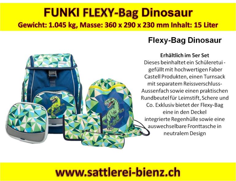 Funki Dinosaur Flexy-Bag Schultasche