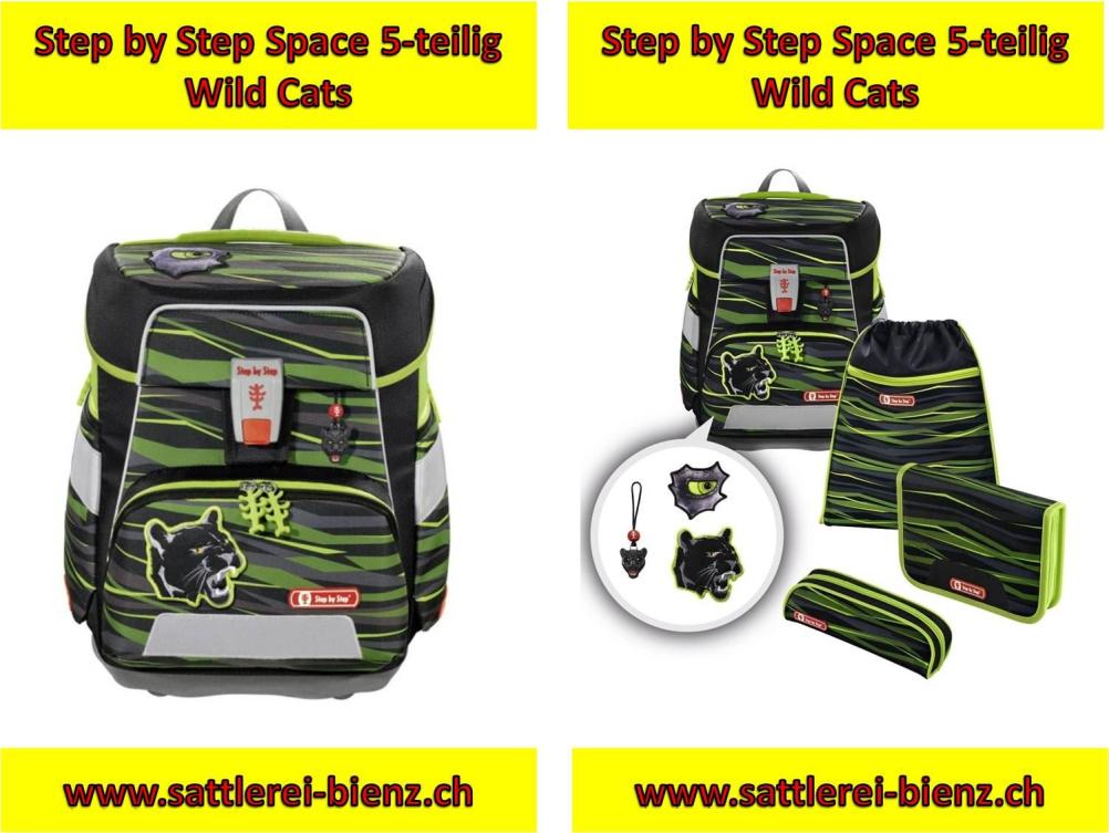 Step by Step Wild Cat Space 5-teiliges Schulranzen