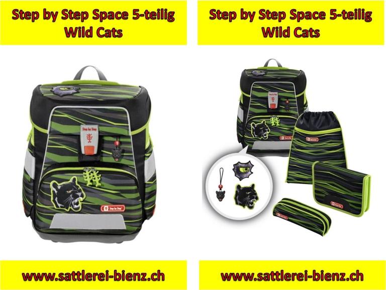Step by Step Wild Cat Space 5-teiliges Schulranzen