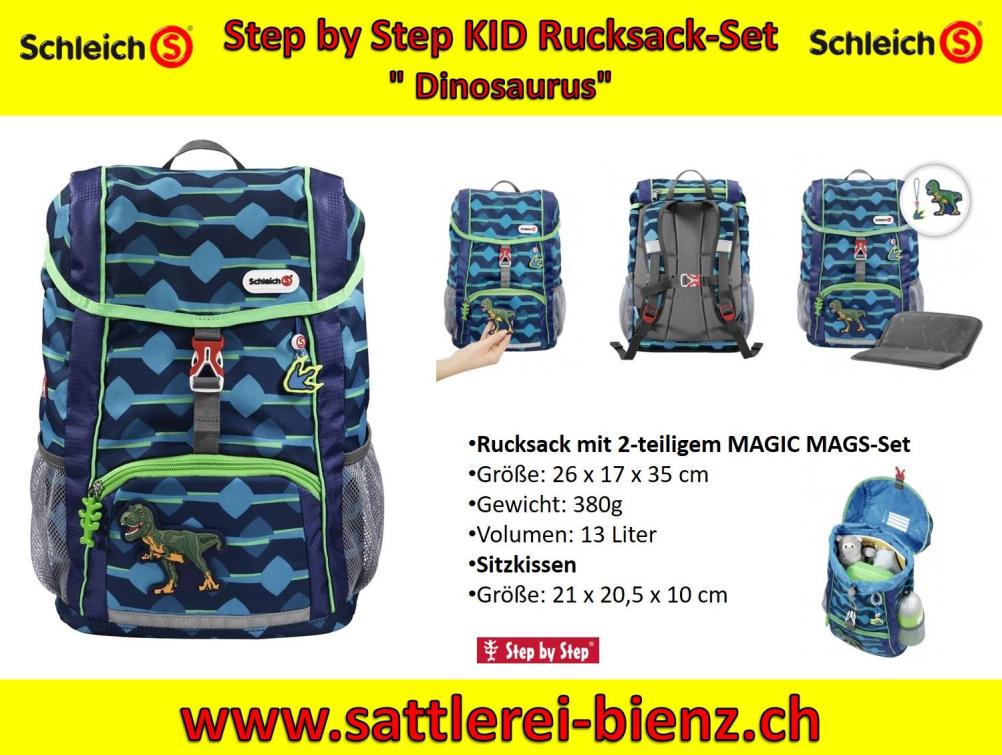 Step by Step Dinosaurus KID SCHLEICH Rucksack-Set