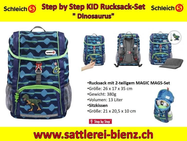 Step by Step Dinosaurus KID SCHLEICH Rucksack-Set
