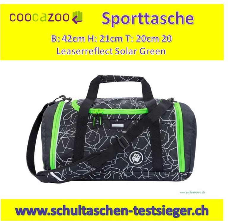 Coocazoo Laserreflect Solar Green Sporttasche