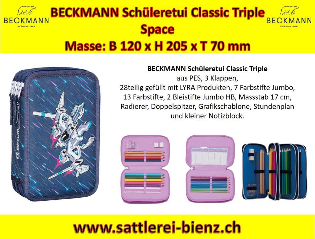 BECKMANN Spaceship Schüleretui Classic Triple