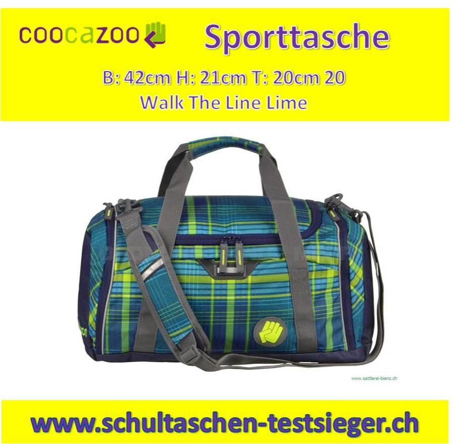 Coocazoo Walk The Line Lime Sporttasche