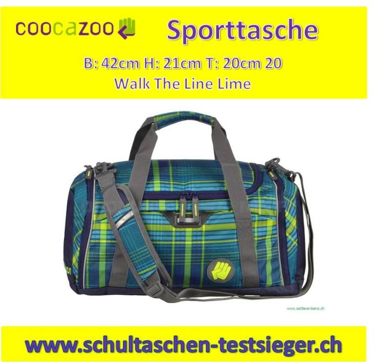 Coocazoo Walk The Line Lime Sporttasche