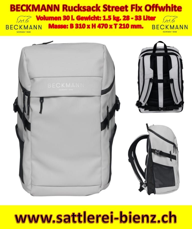 BECKMANN Offwhite  Rucksack Street Flx.