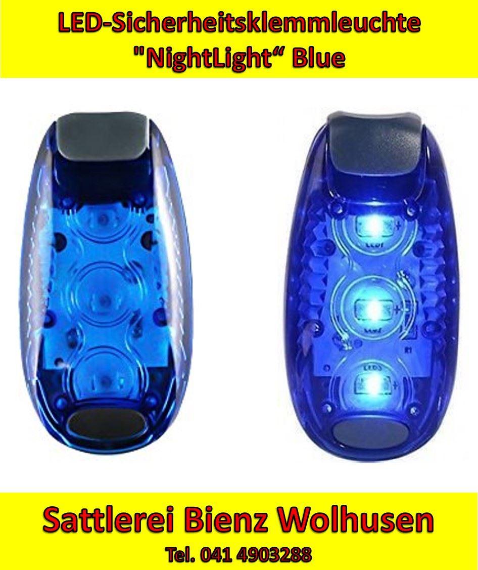 LED-Sicherheitsklemmleuchte NightLight Blue