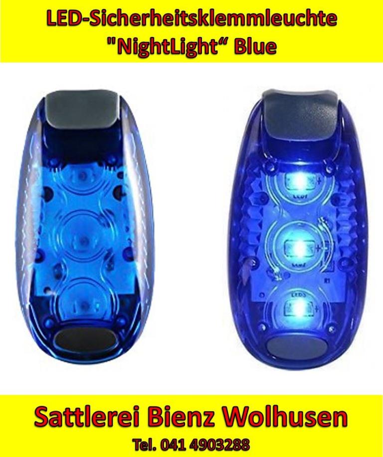 LED-Sicherheitsklemmleuchte NightLight Blue