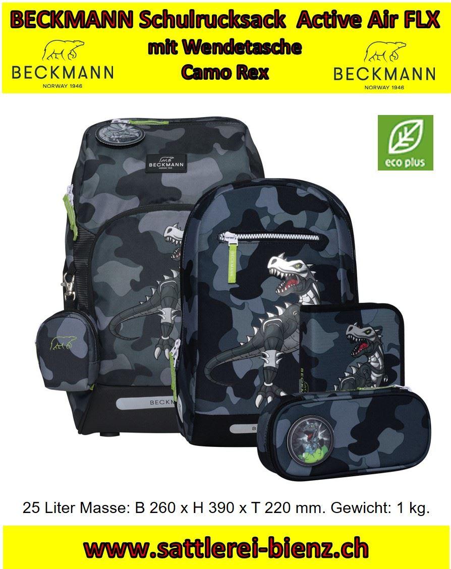 BECKMANN Camo Rex Schulrucksack Active Air FLX