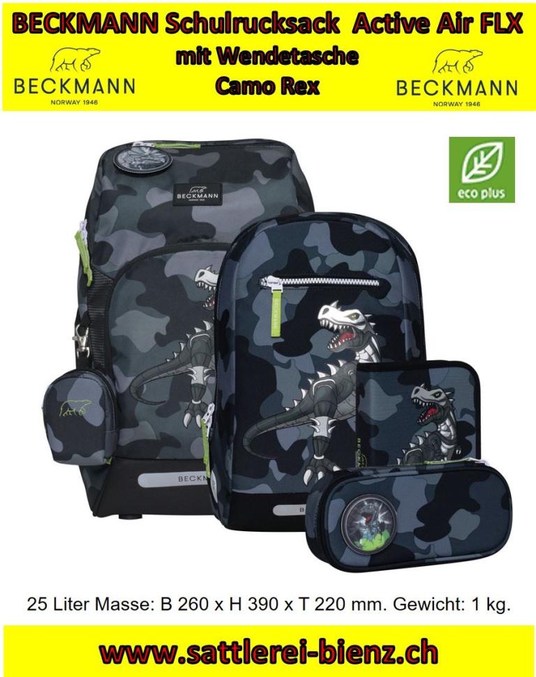 BECKMANN Camo Rex Schulrucksack Active Air FLX