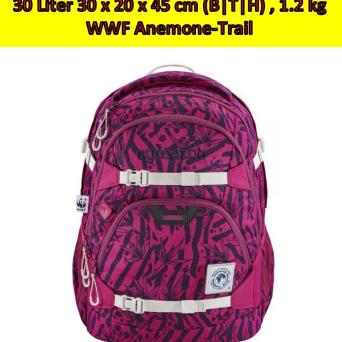 coocazoo WWF Anemone-Trail ScaleRale Rucksack.