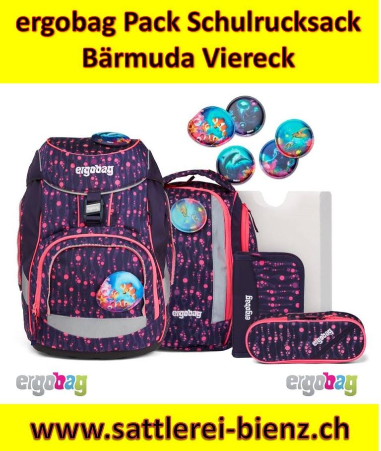 Ergobag Pack Bärmuda Viereck Schulranzen-Set