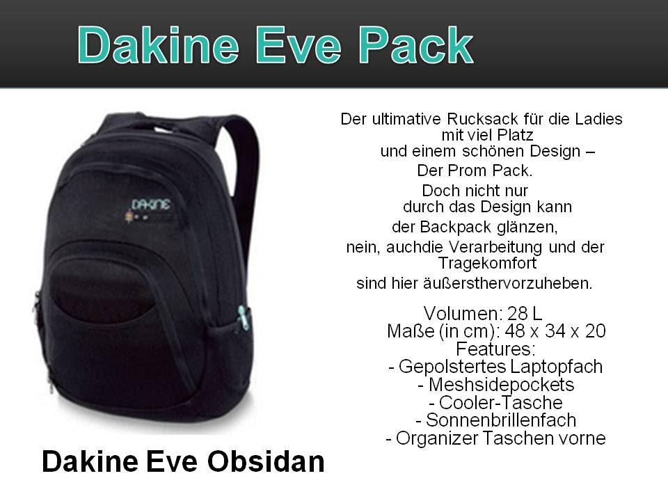 Dakine Eve Obsidan Dakine
