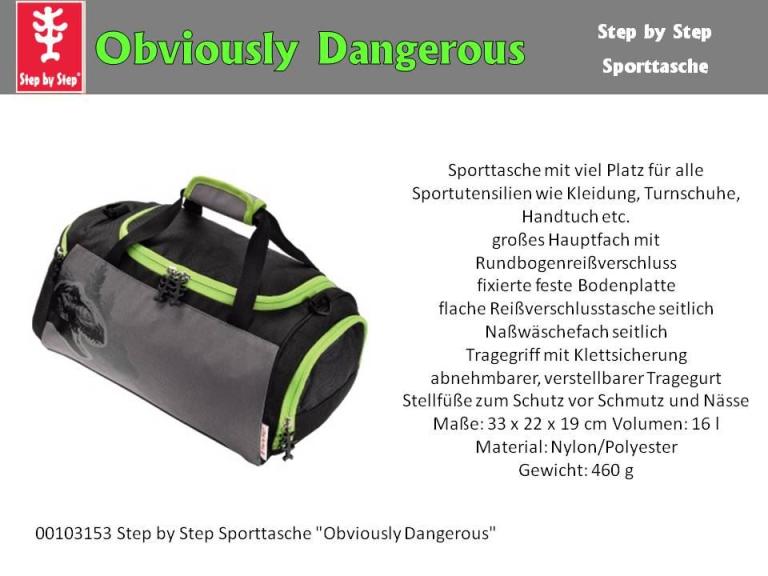 Step by Step Sporttasche "Obviously Dangerous"