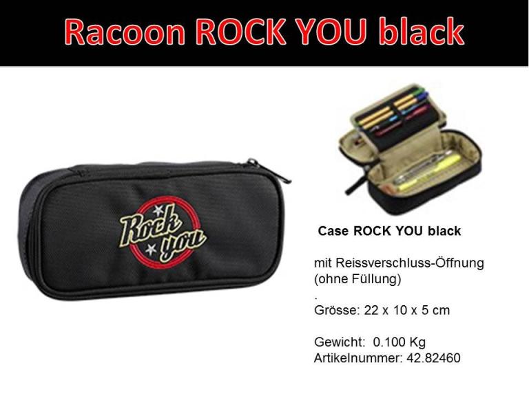 Racoon Case Rock YOU black