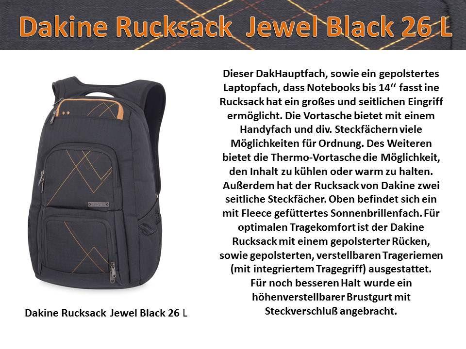 Dakine Rucksack  Jewel Black 26 L